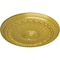 Ekena Millwork Brunswick Ceiling Medallion (Fits Canopies up to 4 1/2"), Hand-Painted Rich Gold, 27"OD x 2 1/2"P CM27BRRGS - alternate 2